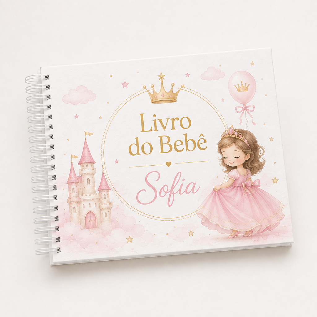 Livro do Bebê Personalizado | Vários Temas — Princesa