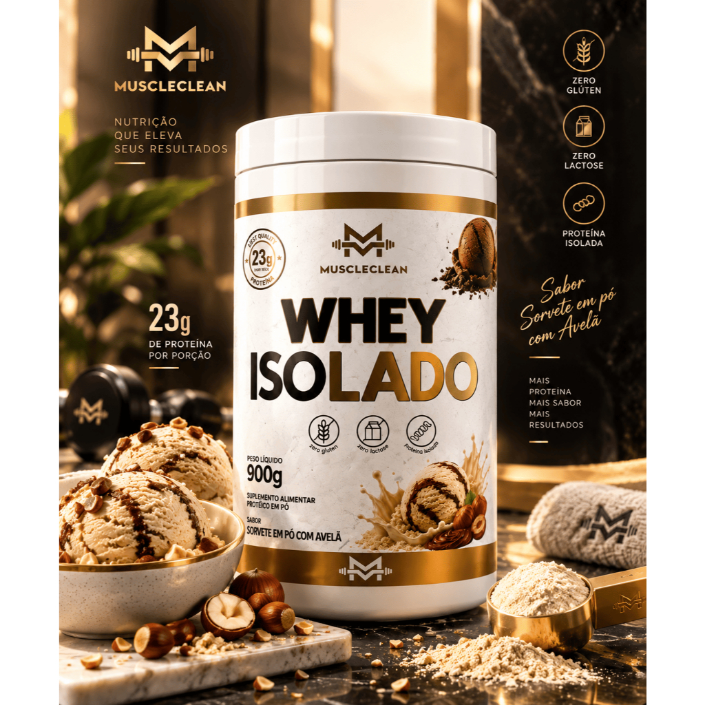mii ZERO LACTOSE) WHEY ISOLADO 23g de PROTEÍNA POR DOSE - Muscle Clean