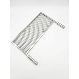 Grelha Inox de Espetinho Aço Inox Churrasqueira Escolha Sua Medida de 30x25 a 80x25