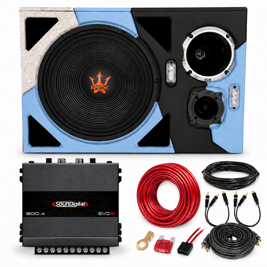 Dスペシャル　R31 3セット Caixa Trio 15p Som Rex 400w + Modulo Sd800.4 + Fiação 800 | Shopee