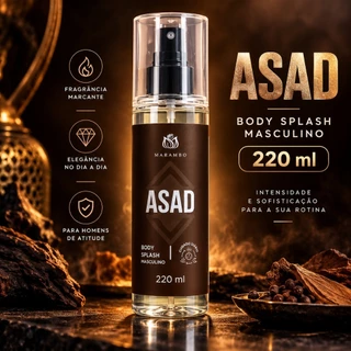 Body Splash Masculino Marambo Asad 220ml Fragrância Marcante Especiada