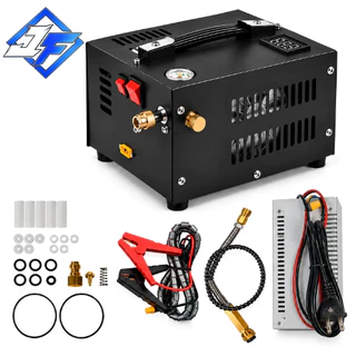 Compressor PCP Alta Pressão 300 Bar 4500 PSI 30MPa Portátil 12V com Transformador 220V