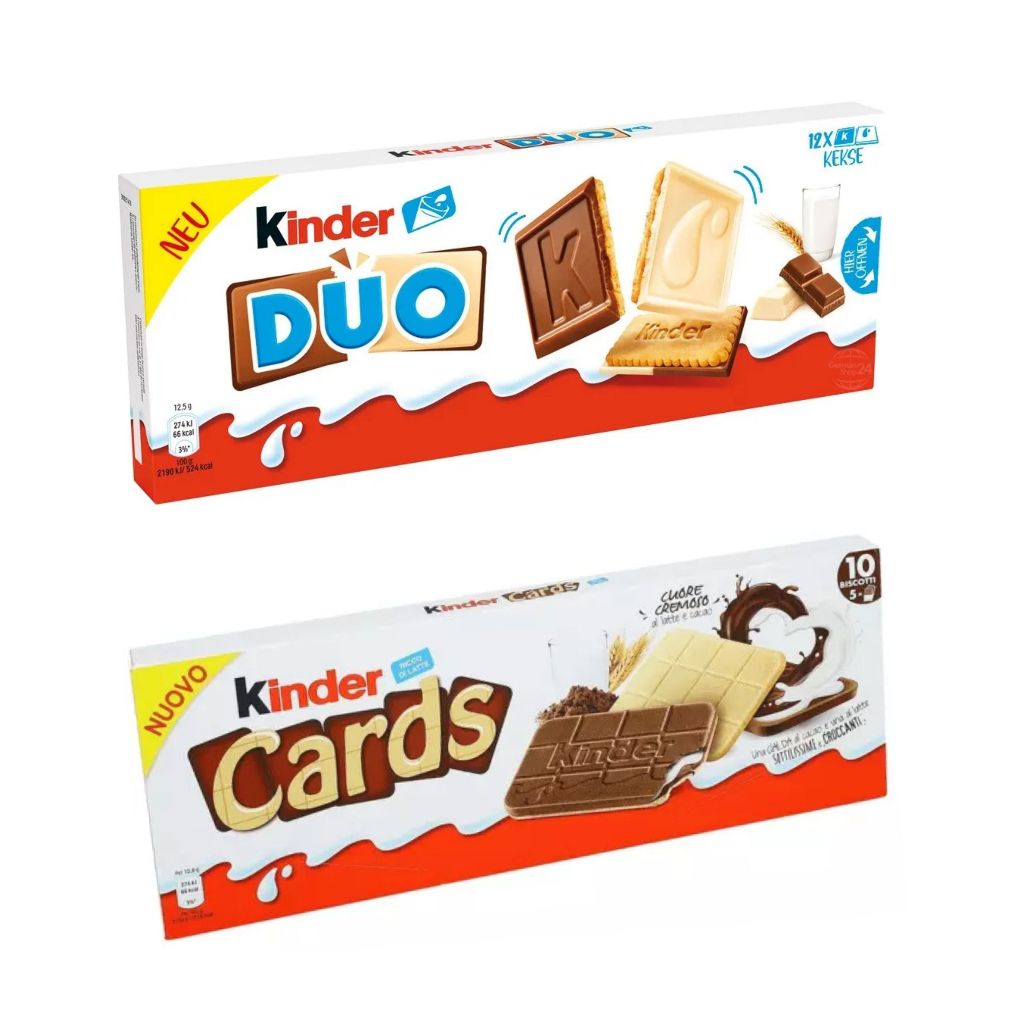 KIT KINDER DUO 150G + KINDER CARDS 128G | Shopee Brasil