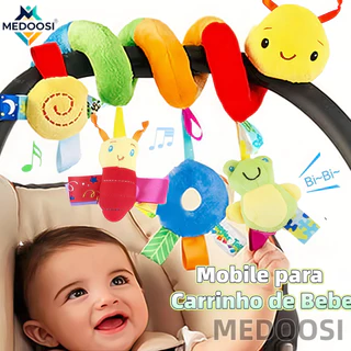 MEDOOSI Bebê Recém Nascido Mobile Centopeia Espiral /ARCO-IRIS Coruja Carrinho Brinquedo Conforto de Berço Com Chocalho em Oferta na Shopee