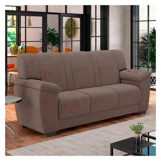 Sofá 3 Lugares Luizzi Roma II com Revestimento em Veludo Luizzi em Oferta na Shopee
