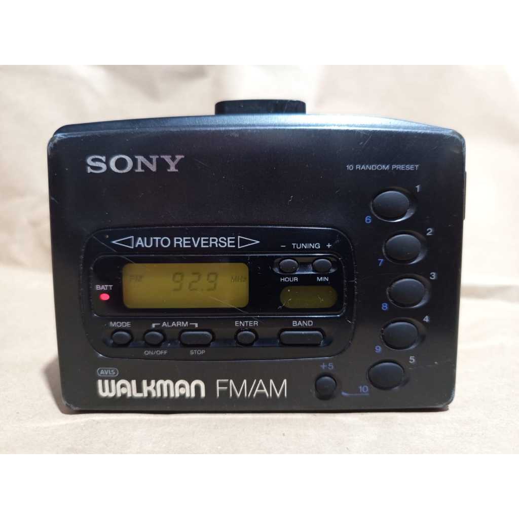SONY SPORTS FM WALKMAN SRF-6 FMウォークマン Walkman Sony Sony WM-FX41 Rádio FM/AM funcionando só Radio