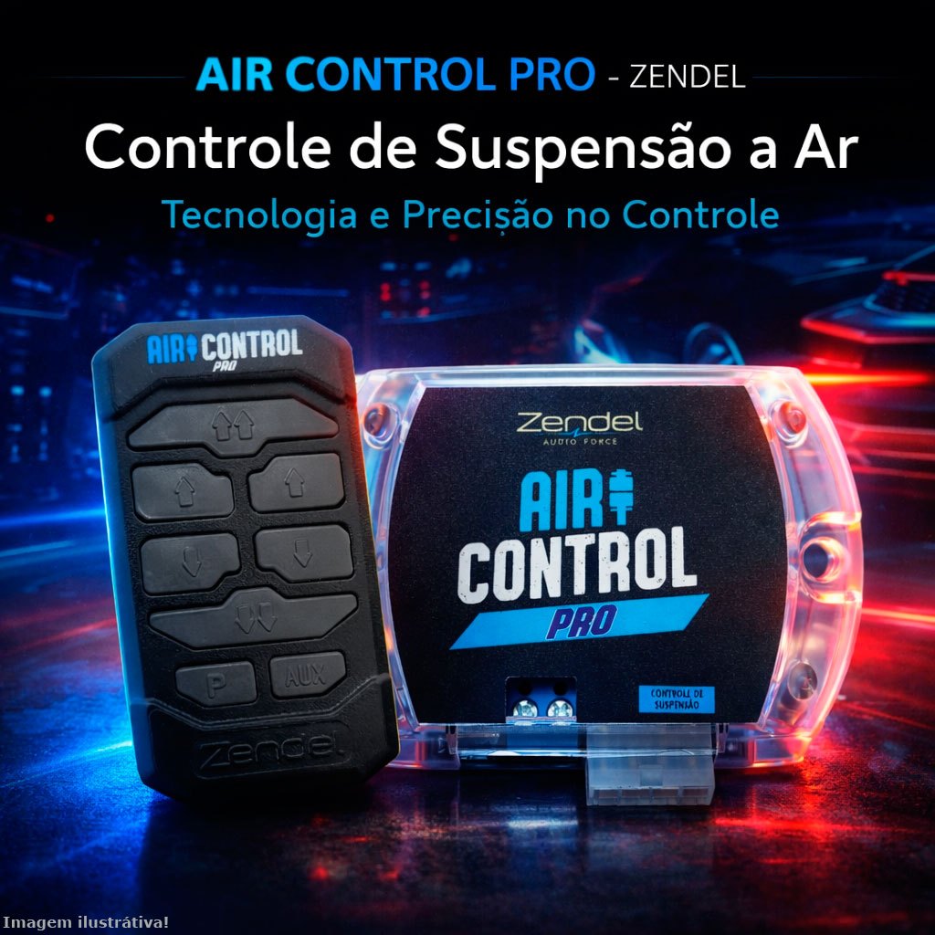 Central Controle Suspensão Ar Air Control PRO Saida Auxiliar 8