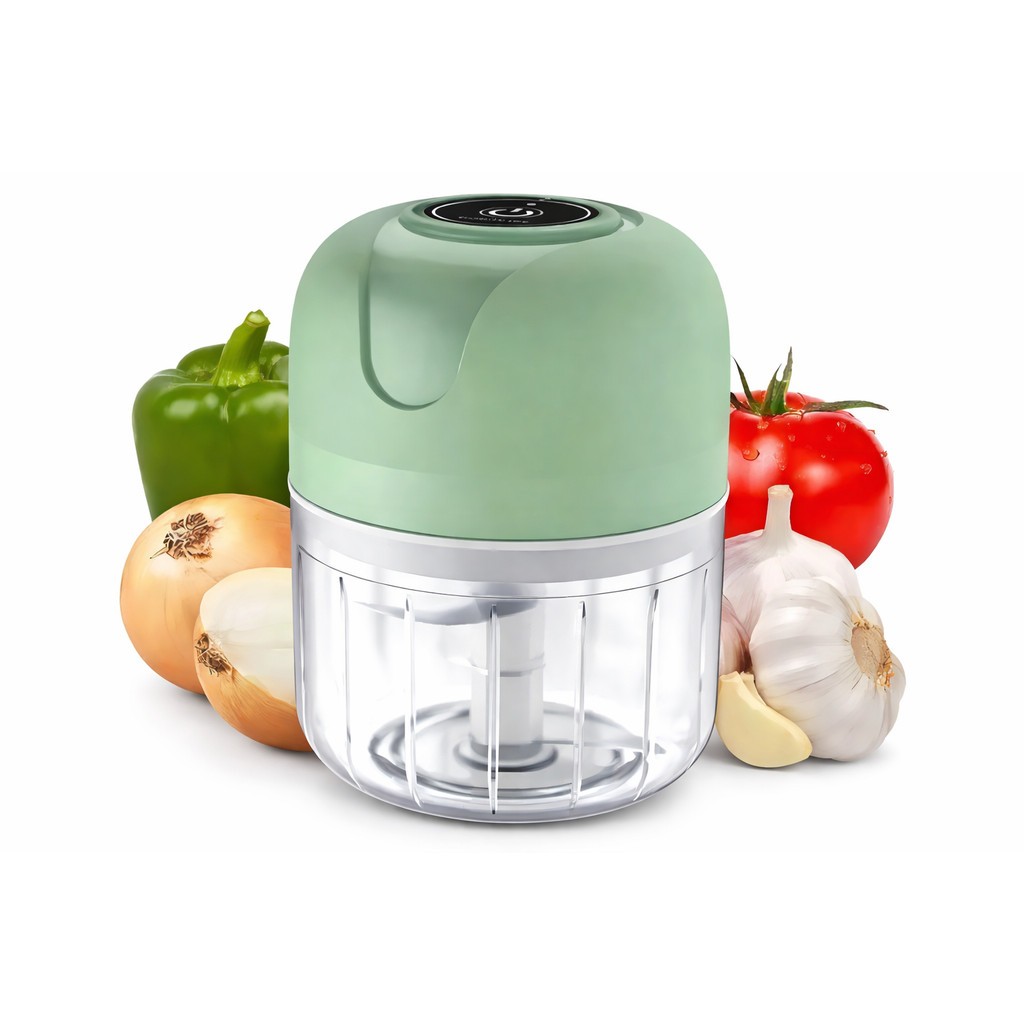 Mini Processador de Alimentos Elétrico USB Recarregável – Tr