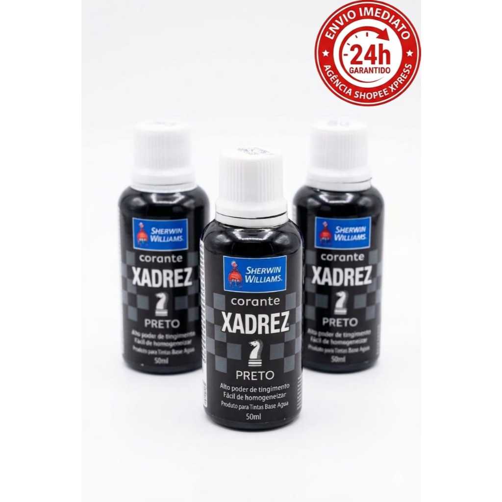 Corante Líquido Xadrez Sherwin Williams 50ml Preto - Original