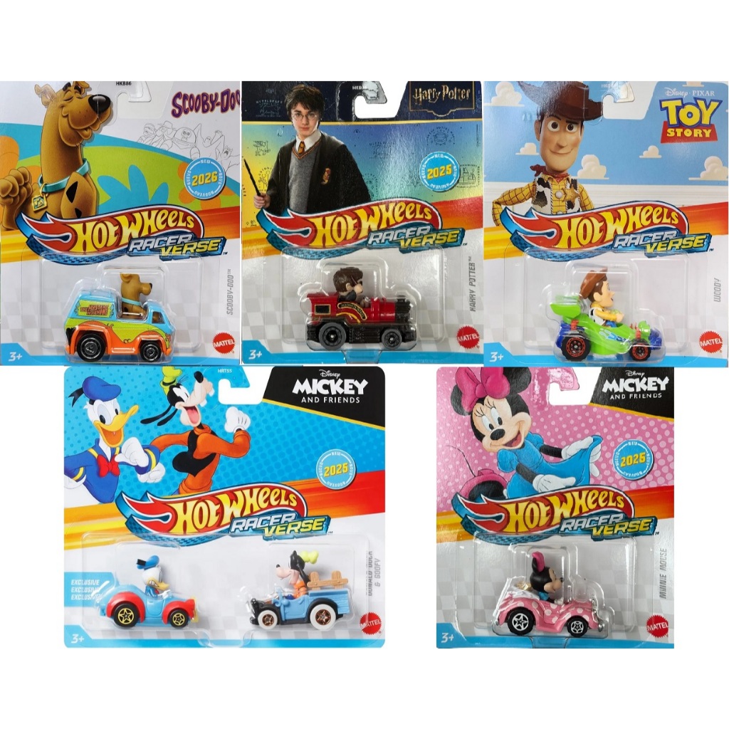 Hot Wheels Racer Verse Racerverse Goofy Pateta Woody Disney Marvel