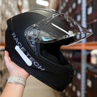 Capacete Race Tech Hit Preto Fosco Monocolor Fechado + narigueira masculino feminino Original Novo