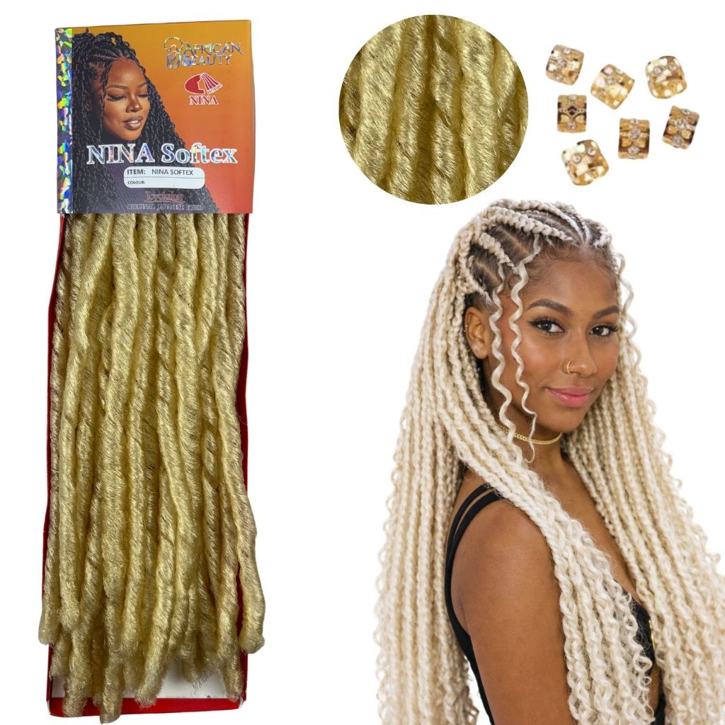 Cabelo Nina Softex Fibra Japonesa Kanekalon 100g African beauty