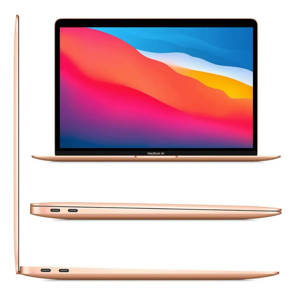 Apple Macbook Air M1 8.256 GB - Original - Dourado | Shopee Brasil