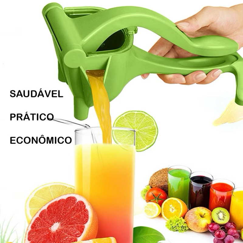 Espremedor de Frutas Suco Natural Laranja Limão Manual Plást