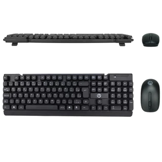Kit Teclado e Mouse sem Fio BrazilPC BPC-5271/17 - ABNT2 - 1200DPI - Preto