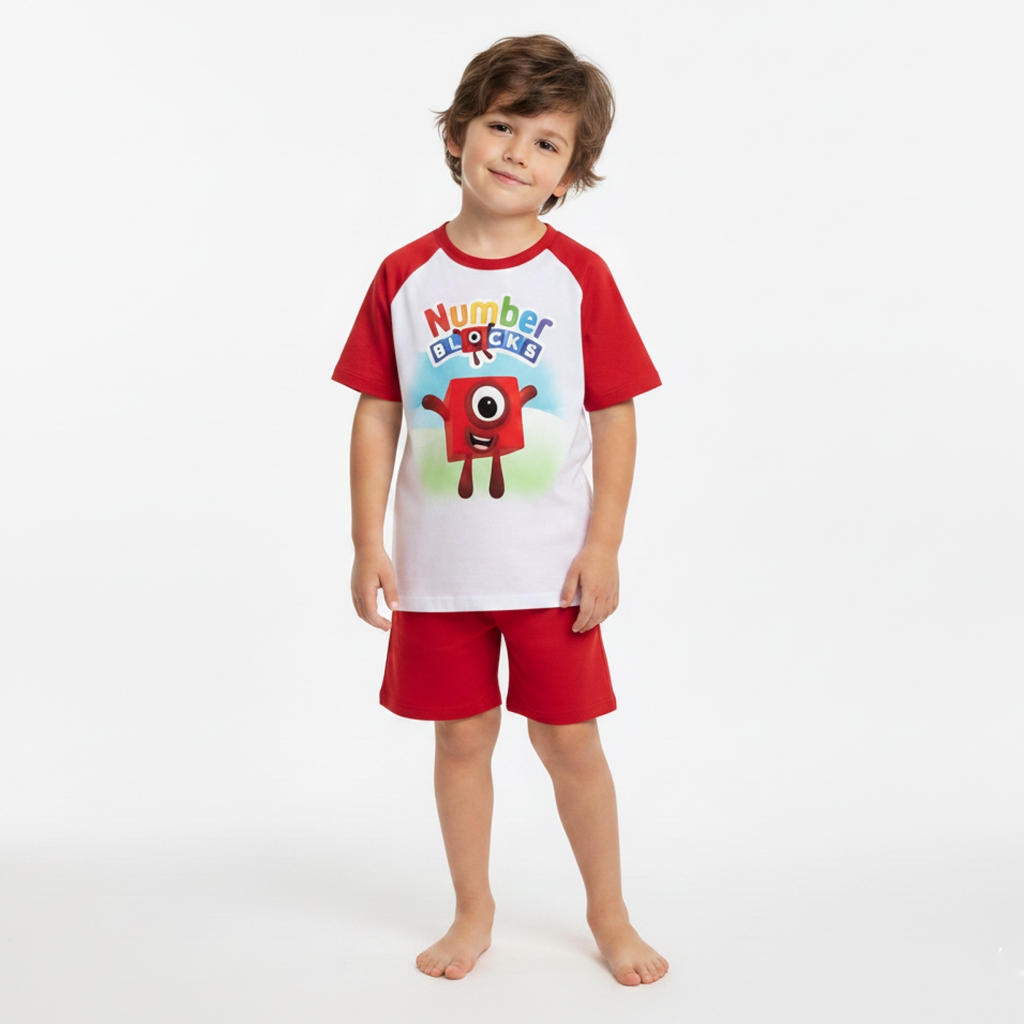 Pijama Infantil Numberblocks Unissex Number Blocks 1 2 3 4 5 6 | Shopee ...