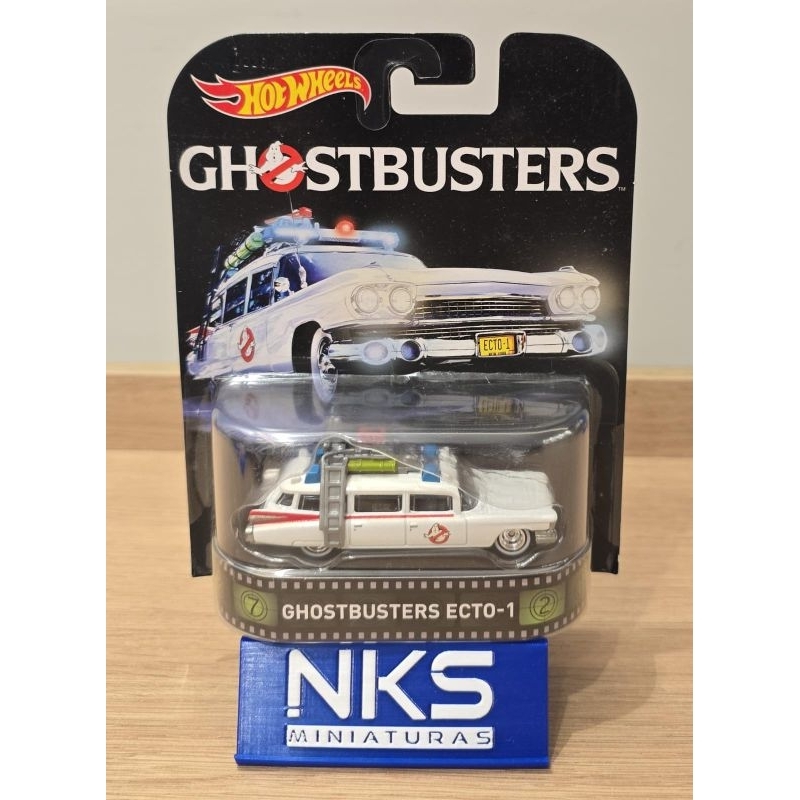 Hot Wheels Ghostbusters Ecto1 Premium Retro Entertainment Branco