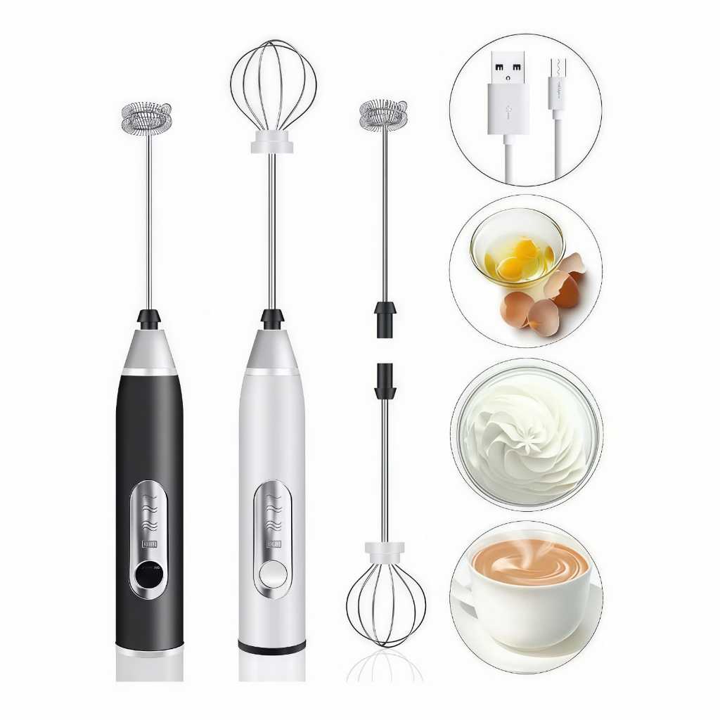 Batedor Misturador Mixer Elétrico para Bebidas Leite Café Cl