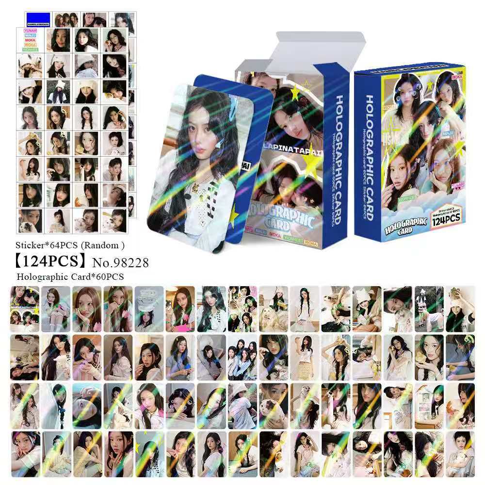 K-POP 60pcs/box com 32pcs adesivo ILLIT Photocard Pronto Para Ser