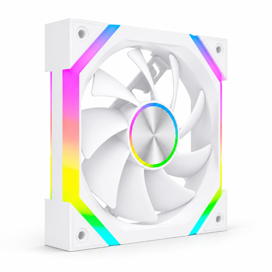 Fan Rise Mode Magneto X Reverse White ARGB 120mm 4P PWM | Shopee Brasil