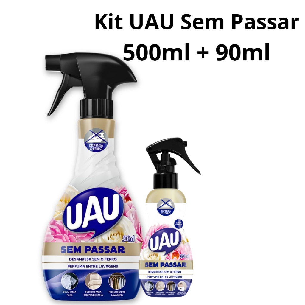 Kit UAU Sem Passar 500ML + Pocket 95ML | Shopee Brasil