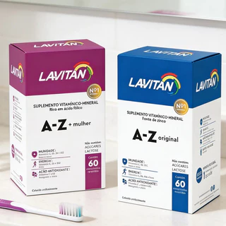 Kit Lavitan A-z Casal Homem E Mulher 60 Comp Cada Cimed