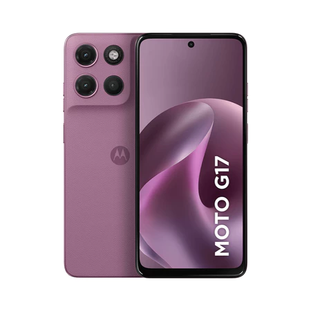 Smartphone Motorola Moto G17 128GB 4G 12GB RAM Boost Tela 6.7 FHD Câm. 50MP   Rosa