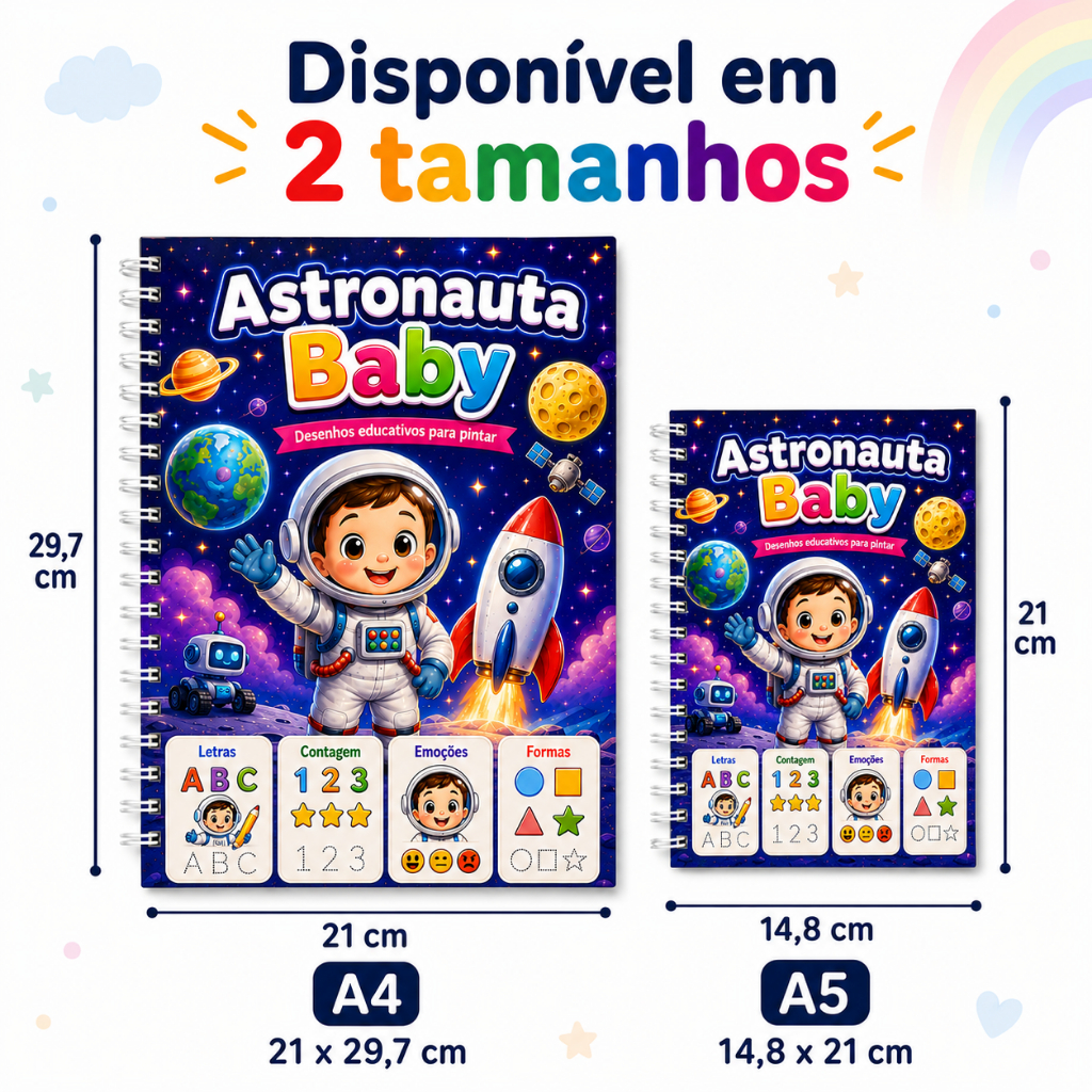 Livro de Colorir Astronauta Baby