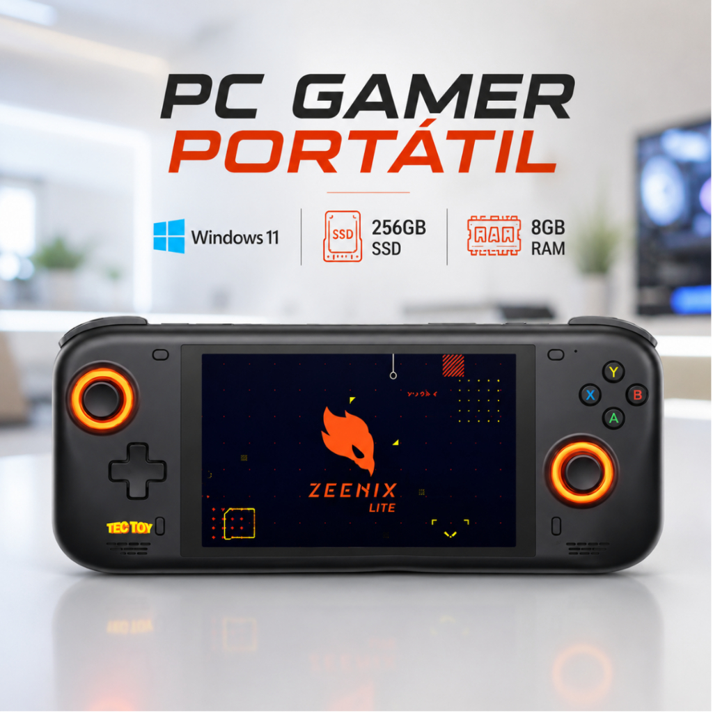 play tech gemini Ⅰ Console Portátil Gamer Tectoy Zeenix Lite PC Windows 11 SSD 256GB