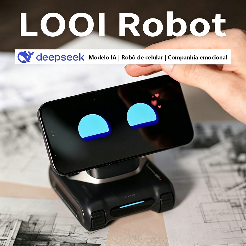 Robô Companheiro de Mesa LOOI, ChatGPT Integrado, Reconhecimento