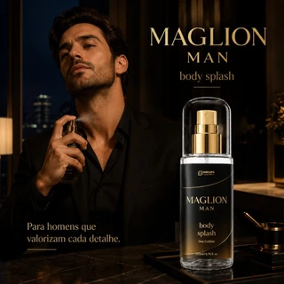Body Splash Masculino Maglion Man 200ml Deo Colônia Gecaps Latam | Fragrância Masculina Premium