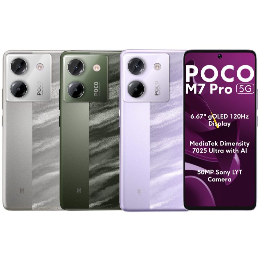 Smartphone Xiaomi Poco M7 Pro 5G Dual SIM Tela 6.67" AMOLED 120Hz 6GB + 128GB