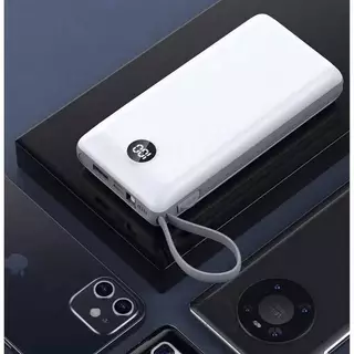 Power Bank Carregador Portátil 20.000mAh Digital compatível com iPhone e Samsung