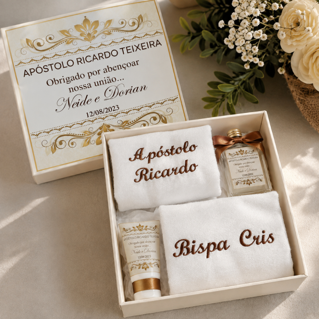 Caixa Convite Presente para Pastor Padre Celebrante Casamento Bodas ...
