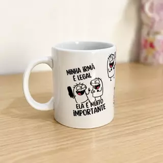 Caneca personalizada flork presente para irmã e amigas