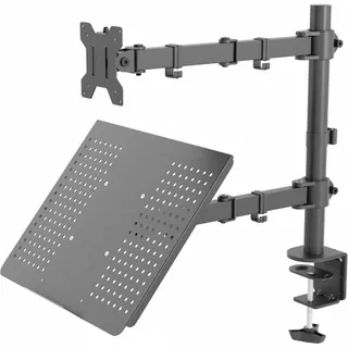 Suporte Articulado Duplo, Monitor E Notebook,universal Metal MTO2SN