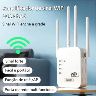 Amplificador de sinal Wi-Fi repetidor e roteador sem fio rede sem fio através da parede Dupla pressão/2.4G - G8