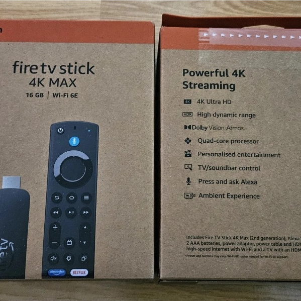Amazon Fire TV Stick 4K Max (modelo mais novo) suporte Wi-Fi 6E