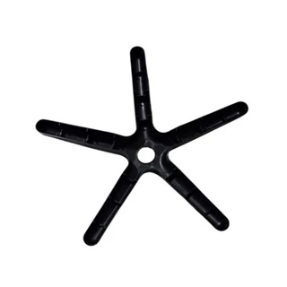 Kit Base Estrela + Capa Preta para Cadeira de Escritório Giratória 5 Pontas