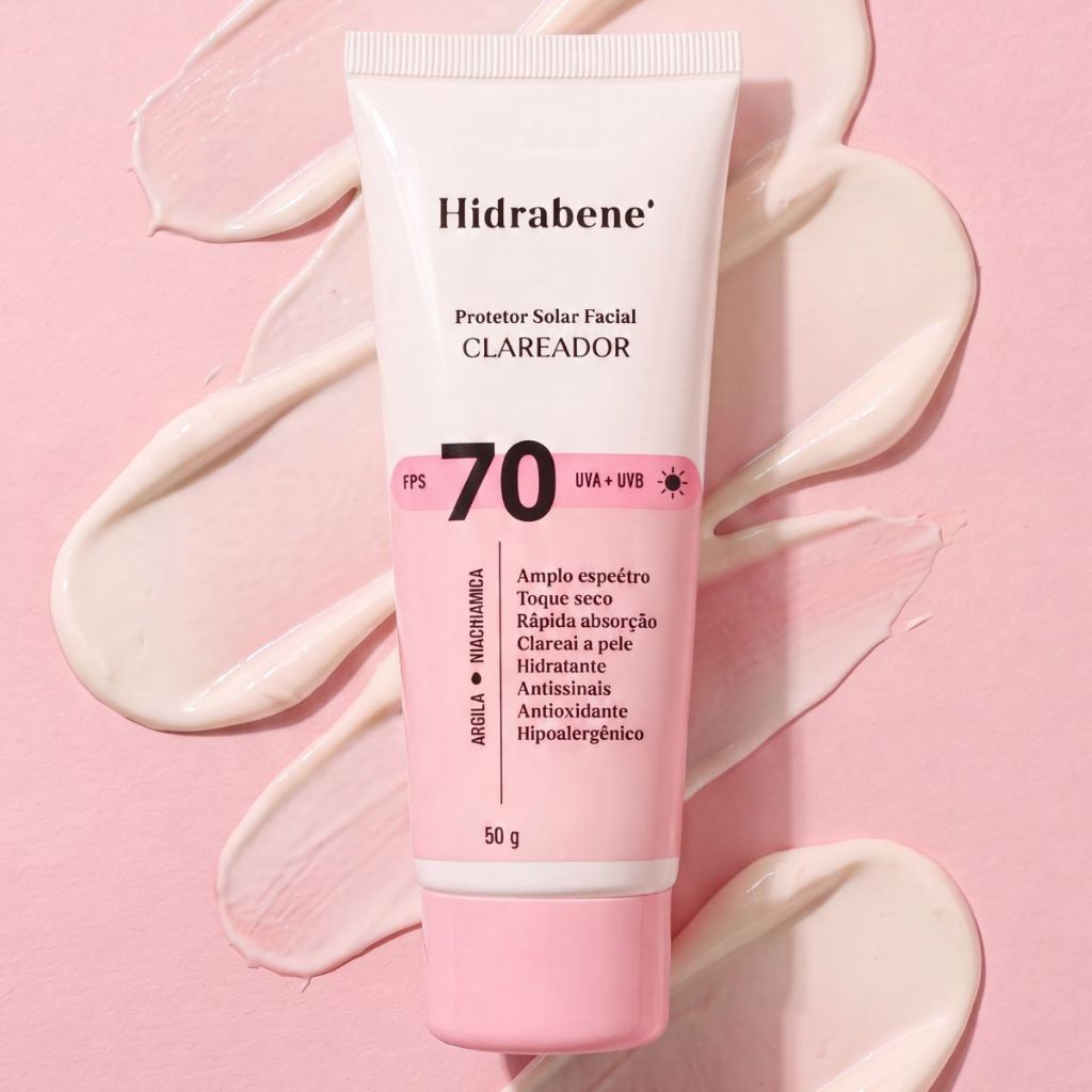 Protetor solar clareador facial Hidrabene FPS 70 — foto 6