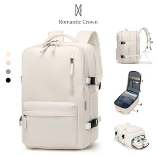 ROMANTIC CROWN Mochila Viagem Feminina Masculina Multifuncional Reforçada Impermeável