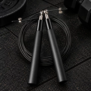 Speed Rope Corda de Pular Profissional 3M Aço Revestido Rolamento 360° Crossfit Academia Double Under Kit 1/2