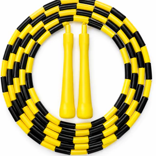 Corda De Pular Segmentada Beaded Rope Ajustável Treino Ritmo Manobras Crossfit Fitness 2,8m