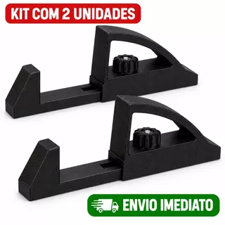 Suporte de Mesa para TV e Monitor 12 A 32 POLEGADAS Ajustável Universal, Sem Furo, Kit com 2 Peças