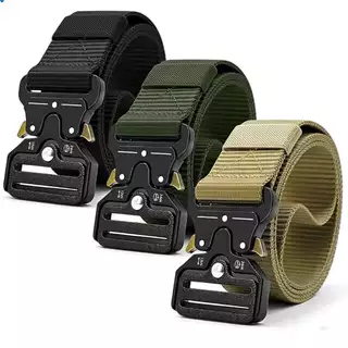 Cinto Tatico Militar Masculino Largo Em Nylon Fivela Engate Rápido Ajustável Moda esportivo