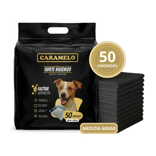 Tapetes Higiênicos Super Premium Com Carvão Ativado - Black - Anti Odor - Caramelo em Oferta na Shopee