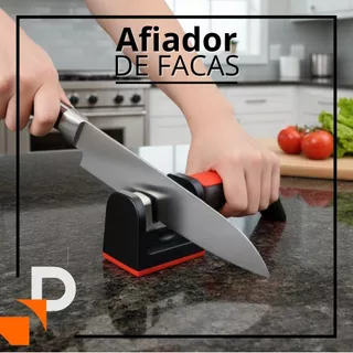 Afiador de Facas Amolador Com Cabo Anatômico e Base Antiderrapante Faca Tesoura Cutelo em Oferta na Shopee