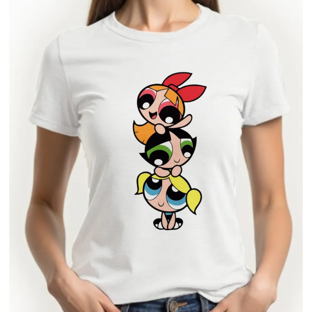 Camisa Feminina Baby Look Meninas Super Poderosas | Shopee Brasil