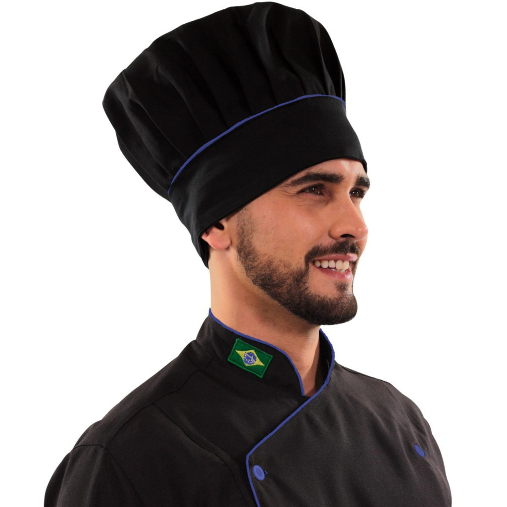 Chapéu Touca Para Chef Cozinha Unissex Cores Lisas Outlet Dr