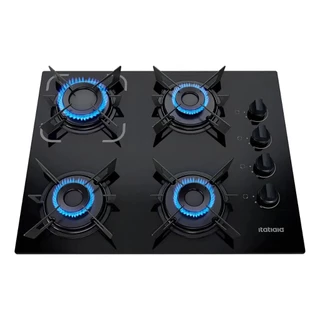 Cooktop Itatiaia Electra Plus a Gás 4 Bocas Preto 127v/220v em Oferta na Shopee